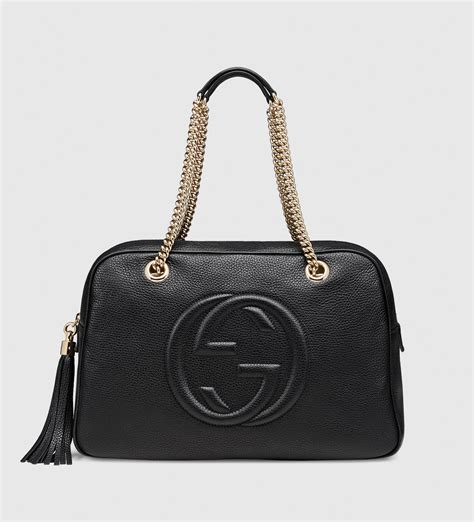 gucci shoulder black bag|Gucci usa outlet shoulder bags.